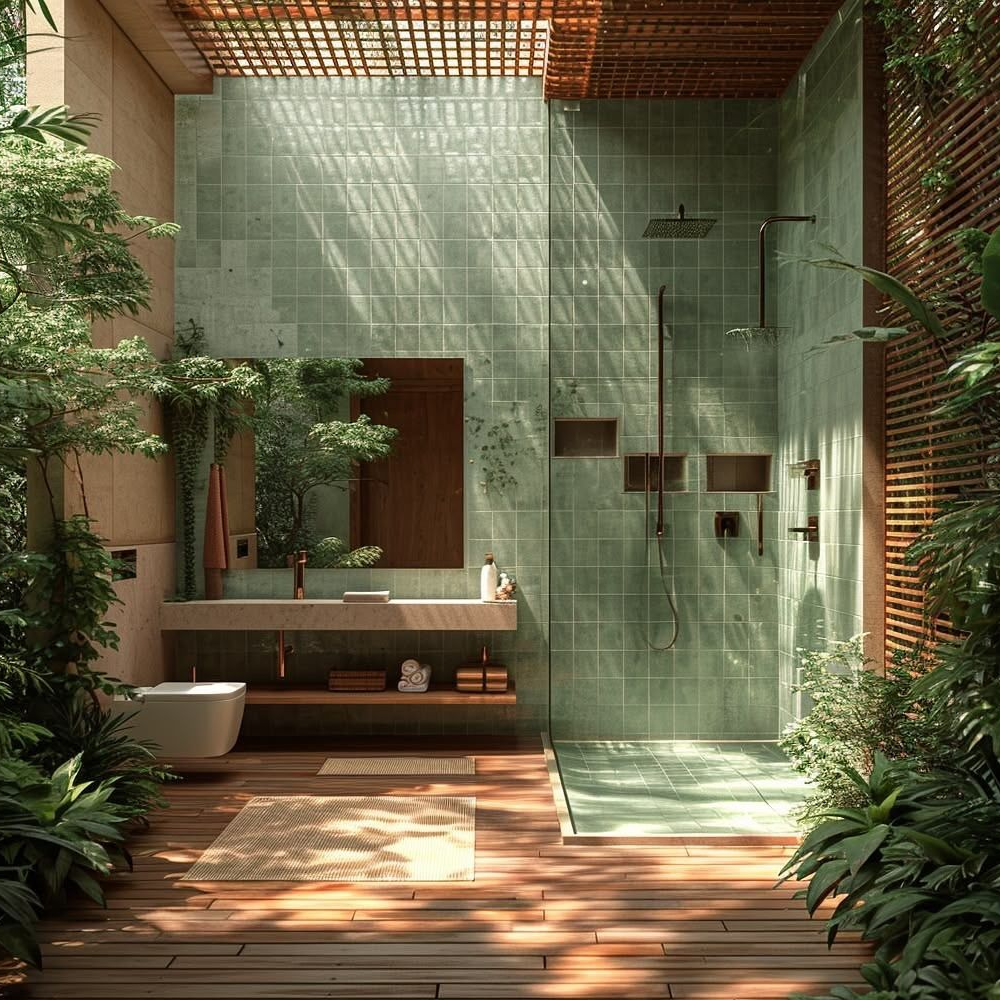 Estilos de baños veraniegos