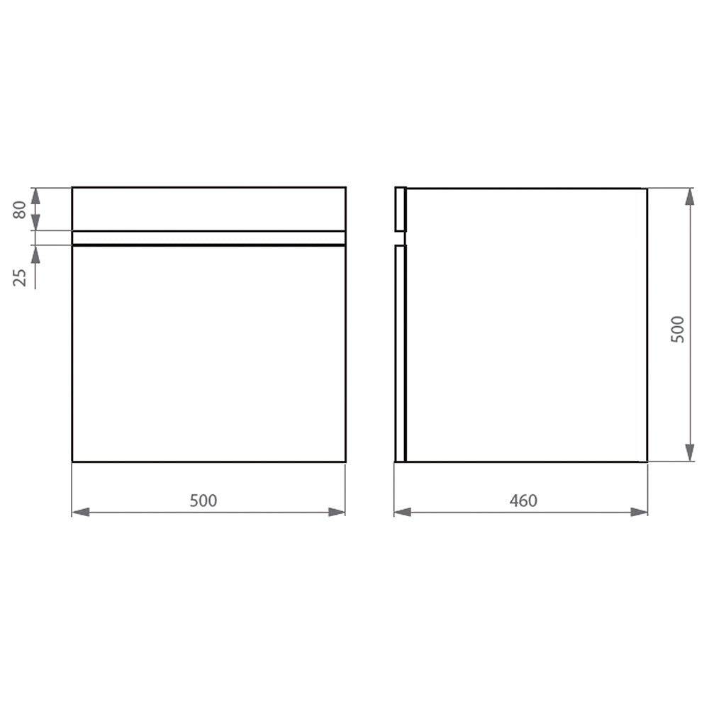 Mueble Vanitorio Moyen Lenga + Cubierta 50x46x50 cm
