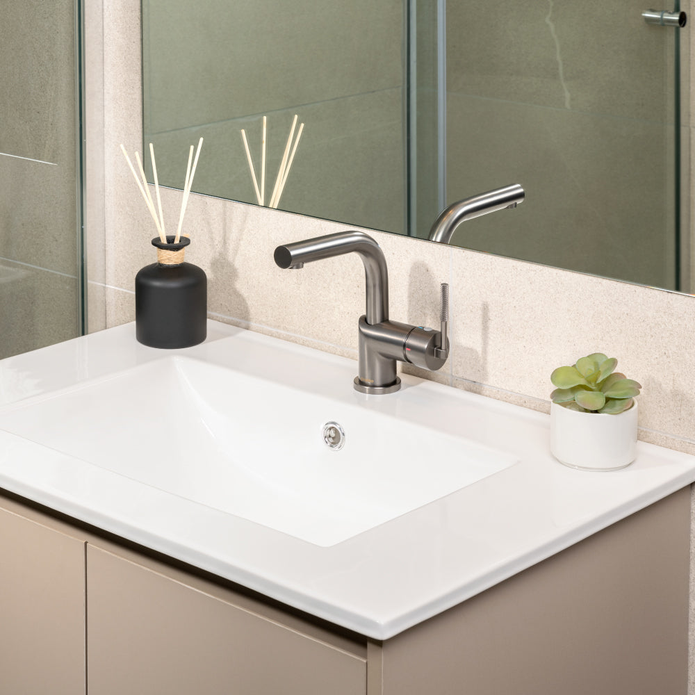 Monomando Lavamanos Amalfi Grafito Austral