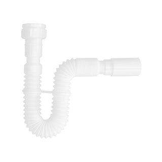 Sifón Flexible Universal 1 1/2" y 1 1/4" con Adaptador y Sujetador