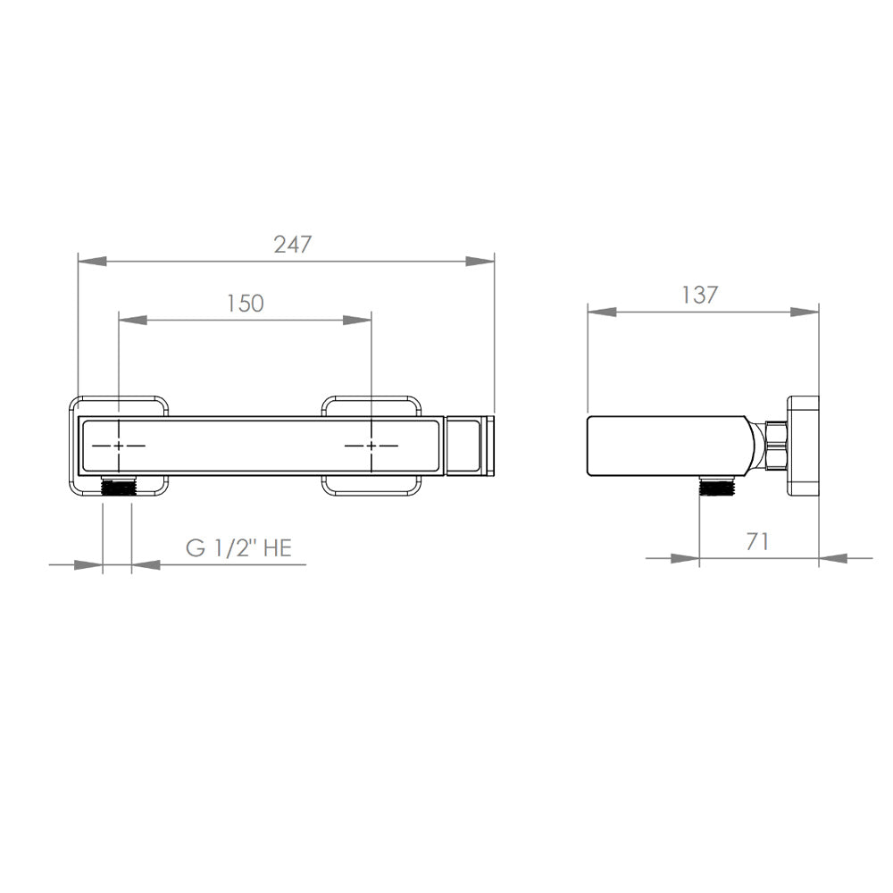 Monomando Ducha Atela Cromo