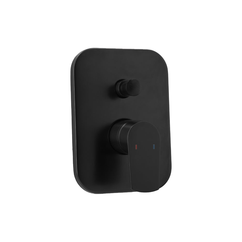 Monomando Ducha Empotrado Filippo con Plato e Inversor Negro