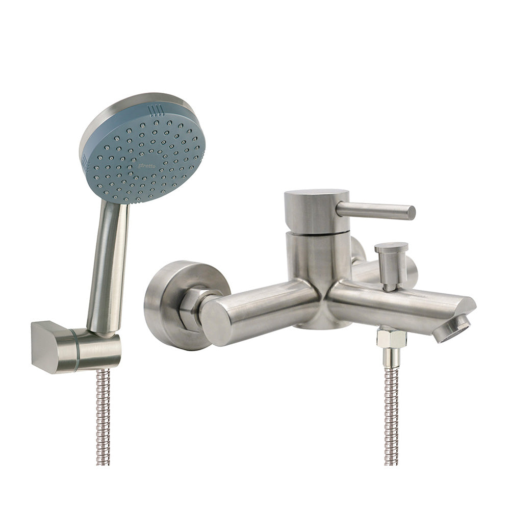 Monomando Tina Ducha Fiorenzo Inox Satinado