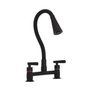 Combinación Lavaplatos Flexible Biletti Flessi Negro Mate