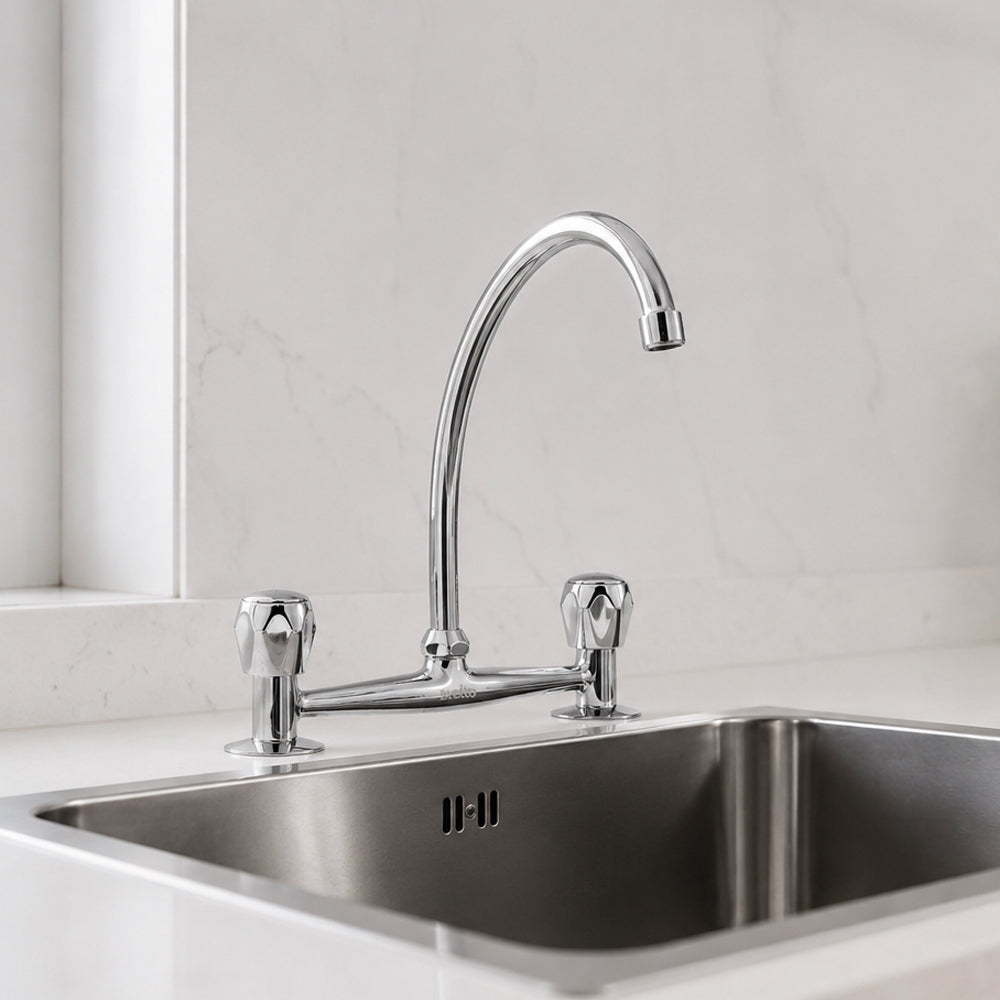 Combinación Lavaplatos 8" Mossini Metal Cromo