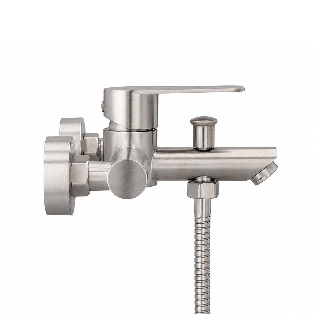 Monomando Tina Ducha Verceli Inox Satinado