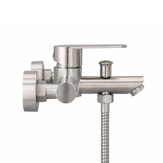 Monomando Tina Ducha Verceli Inox Satinado