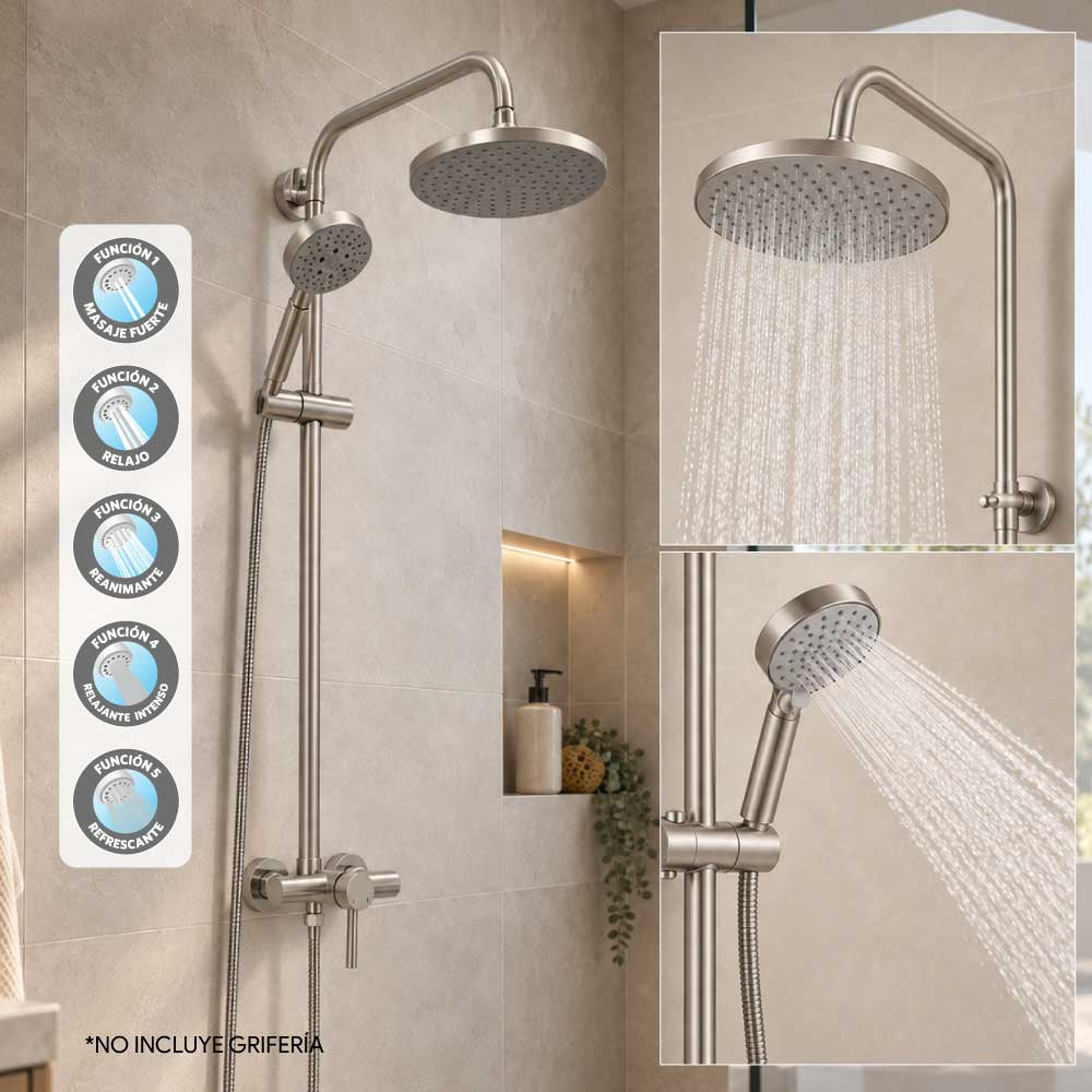 Columna de Ducha Venti Inox Satinado