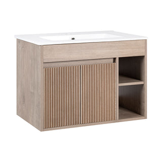 Mueble Vanitorio Texturado Lille Lenga Texturado + Cubierta 60x46x50 cm