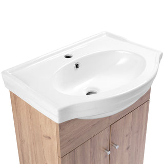 Mueble Vanitorio Marie Rústico + Cubierta 60x43x30 cm