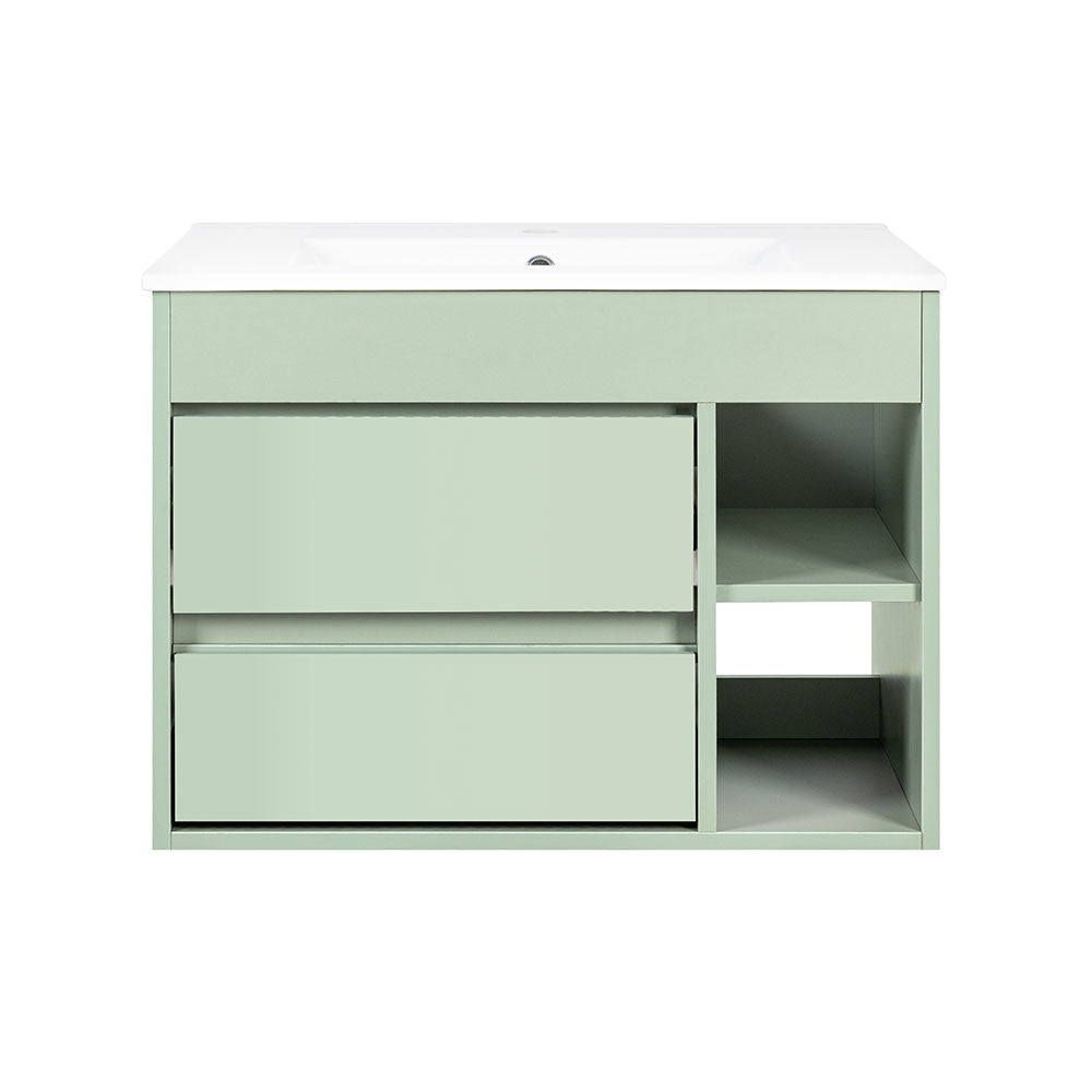 Mueble Vanitorio Paris Sage Green + Cubierta 60x46x50 cm