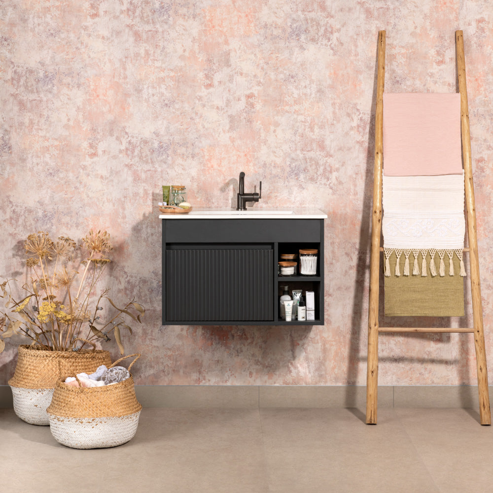 Mueble de Baño Completo Marsella Dark Grey Texturado