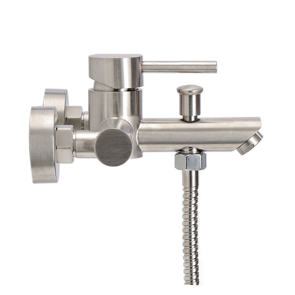 Monomando Tina Ducha Nola Inox Satinado