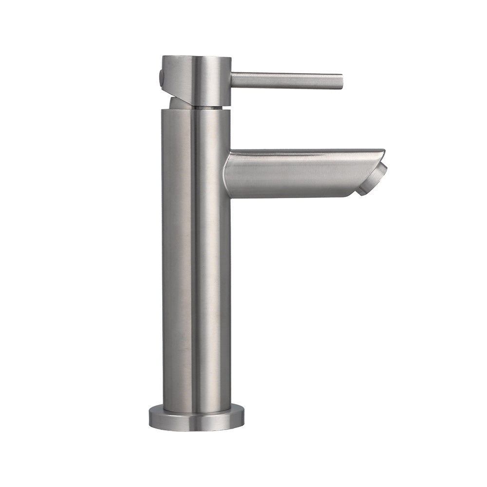 Monomando Lavamanos Alto Oregon Inox Satinado