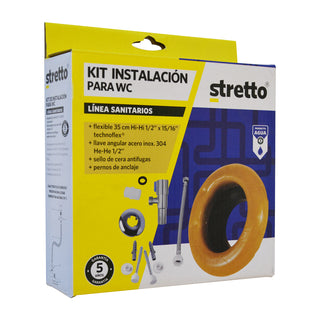 Kit de Instalación para Sanitarios Acero Inox