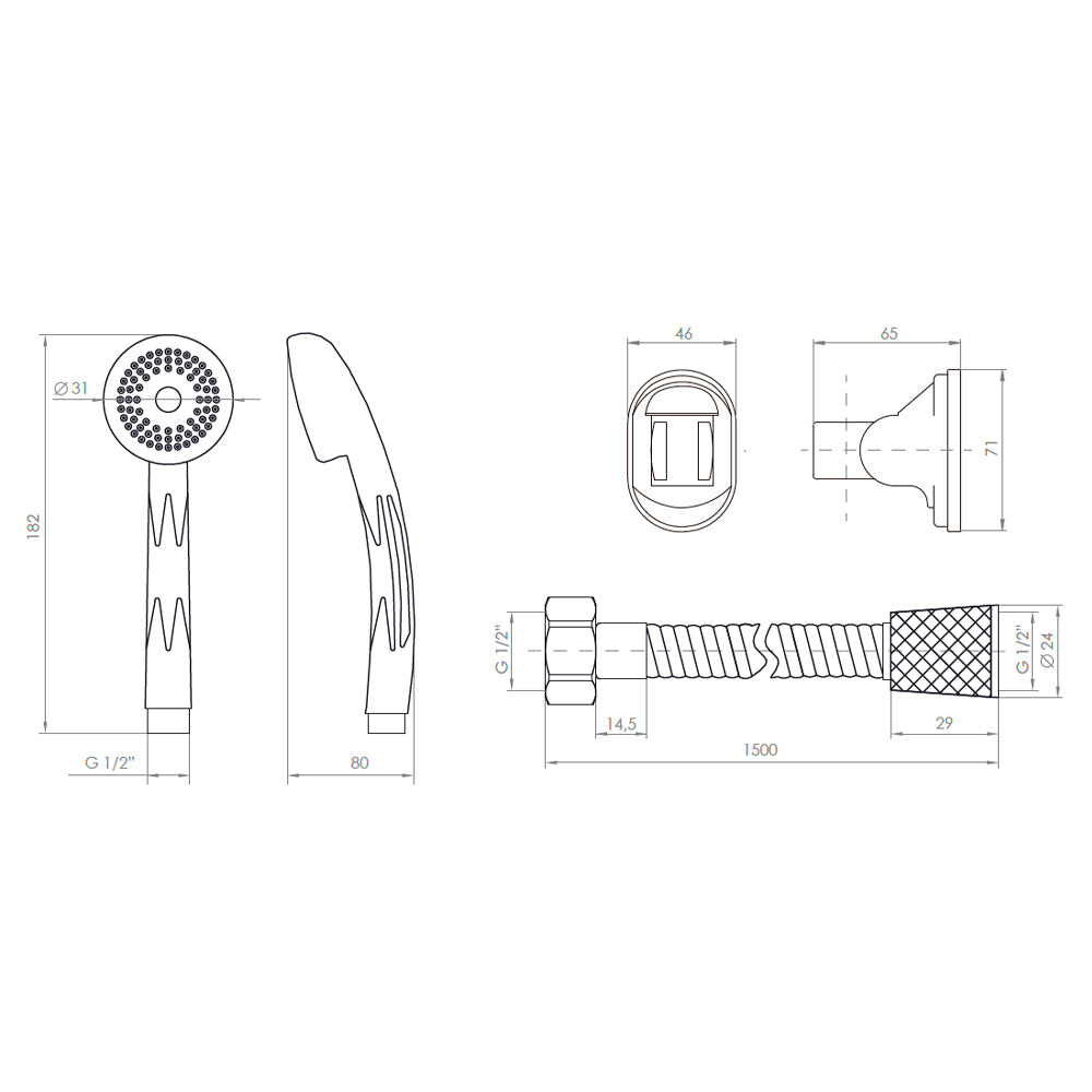 Juego Ducha Blanco ST