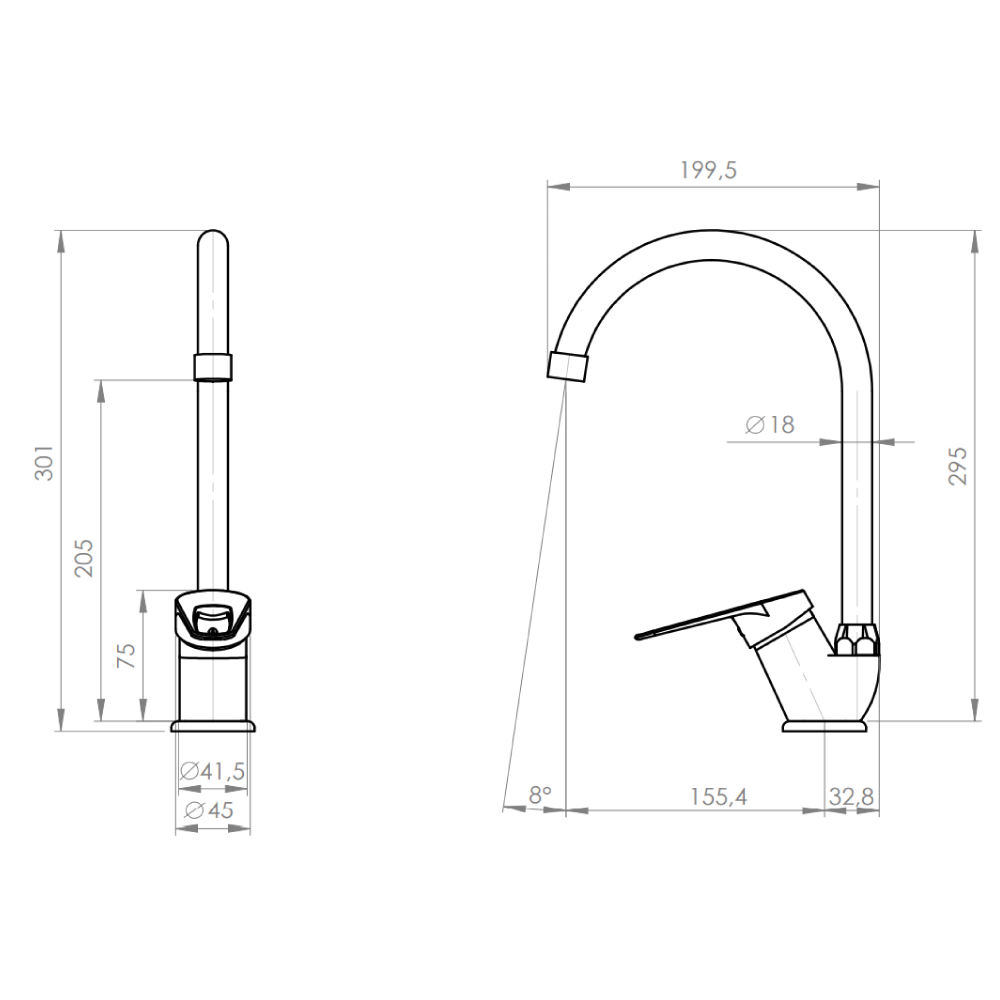 Monomando Lavaplatos Cincinnati Cromo