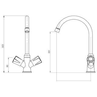 Monoblock Lavaplatos Maranello Cromo