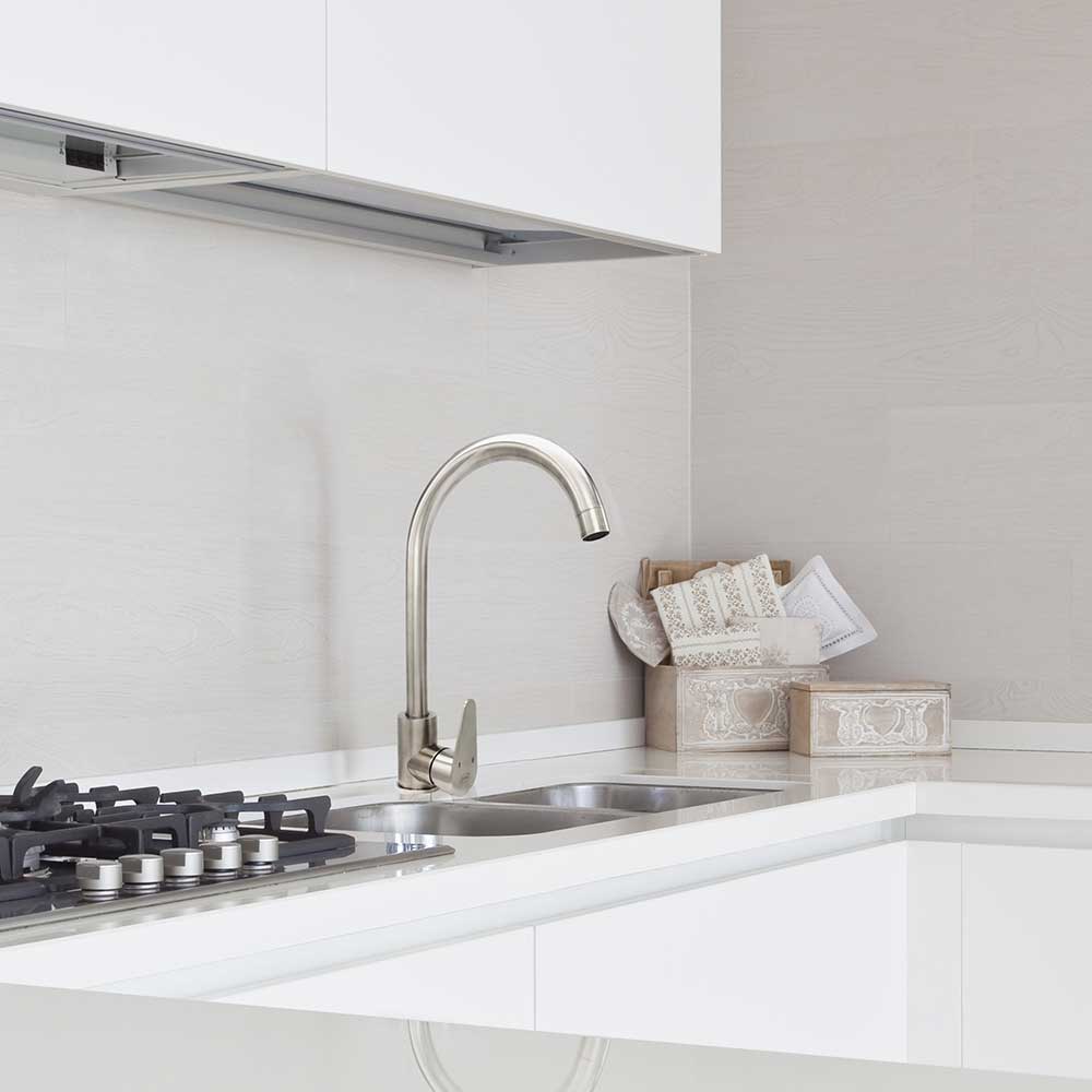 Monomando Lavaplatos Vermont Inox Satinado