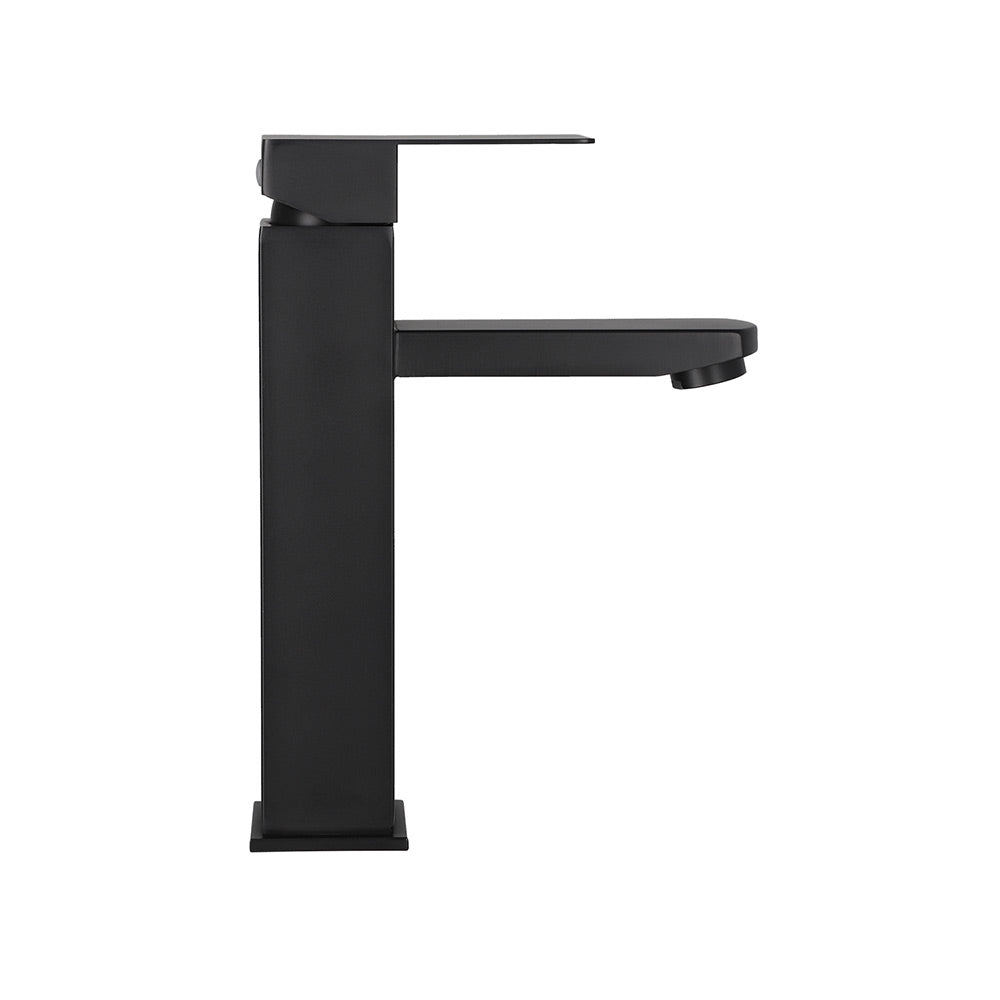 Monomando Lavamanos Alto Legge Negro Mate