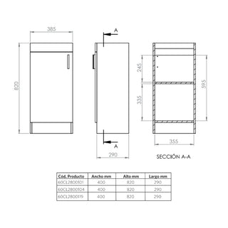 Base de Mueble Claire