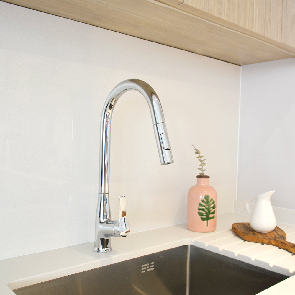 Monomando Lavaplatos Extraíble Trivento Cromo