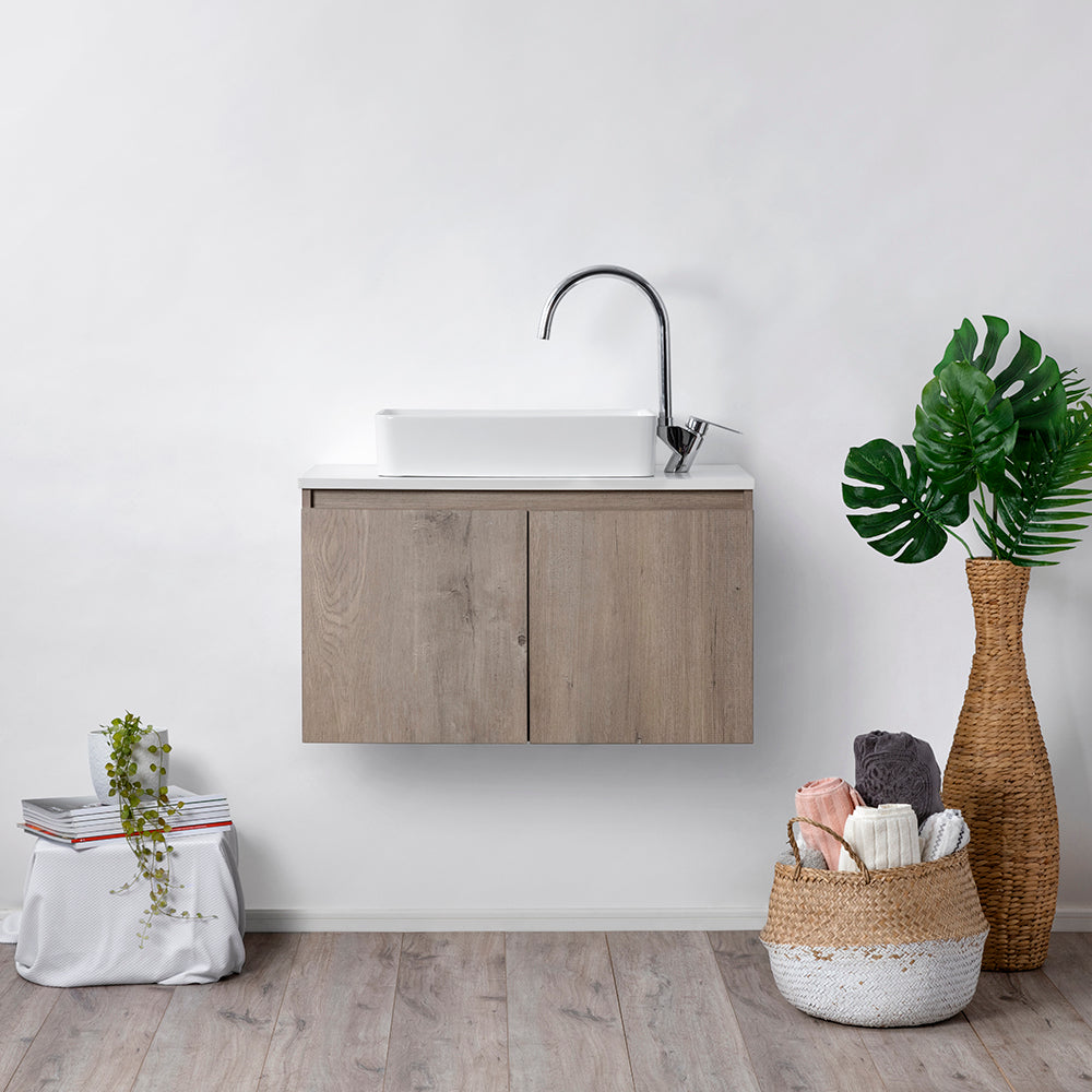 Vanitorio sobre cubierta rect. 50 cm.