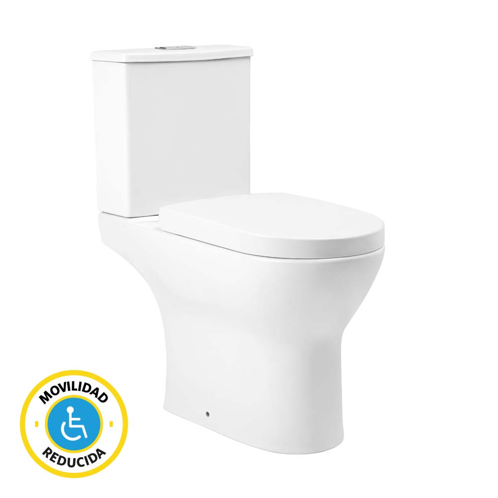 Sanitario WC Descarga Piso 21 cm Two Piece Acros Plus (Vertical)