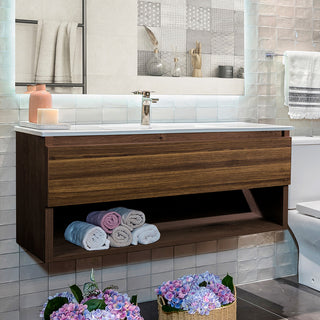 Mueble Vanitorio Belle Roble + Cubierta 70x46x50 cm