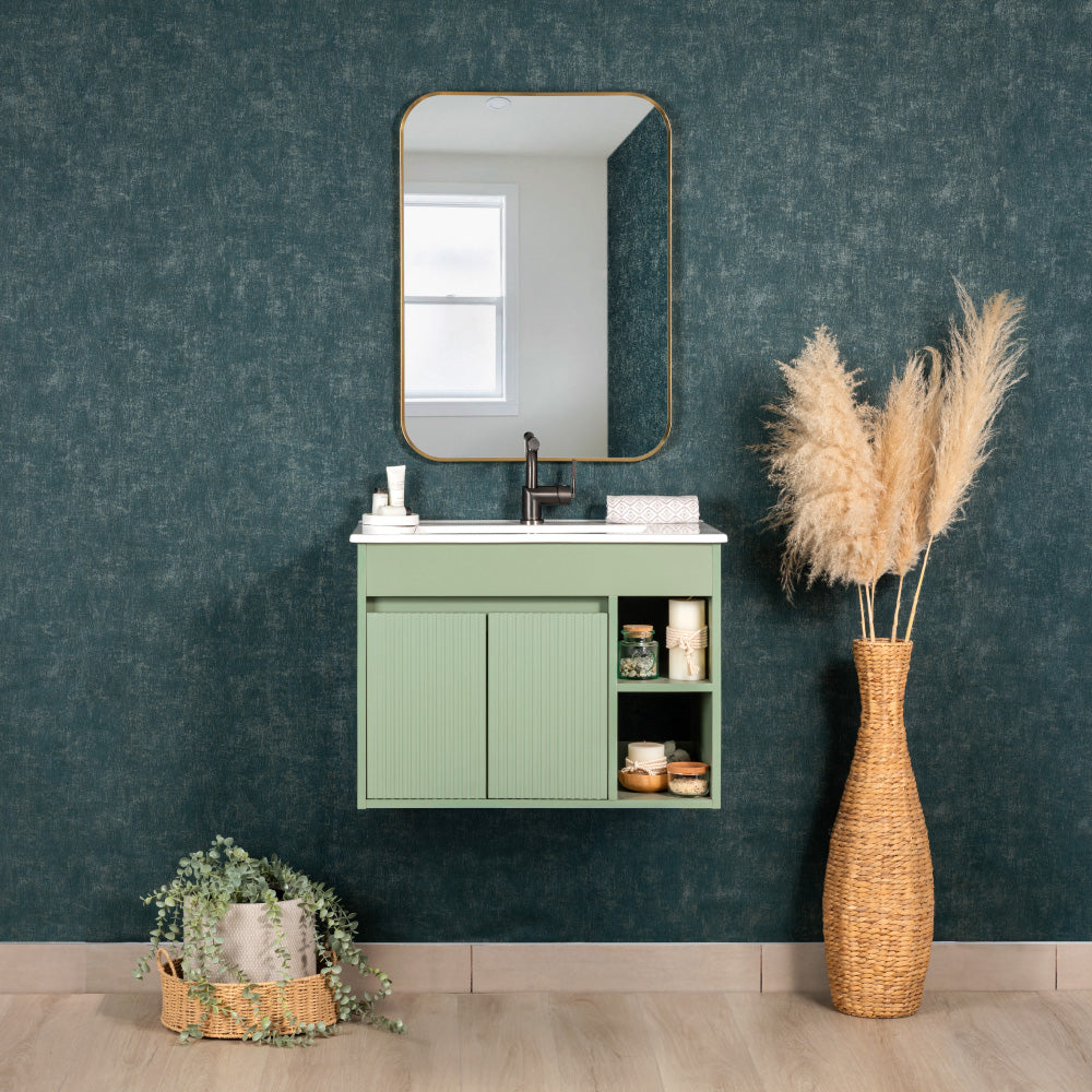 Mueble de Baño Completo Lille Sage Green Texturado