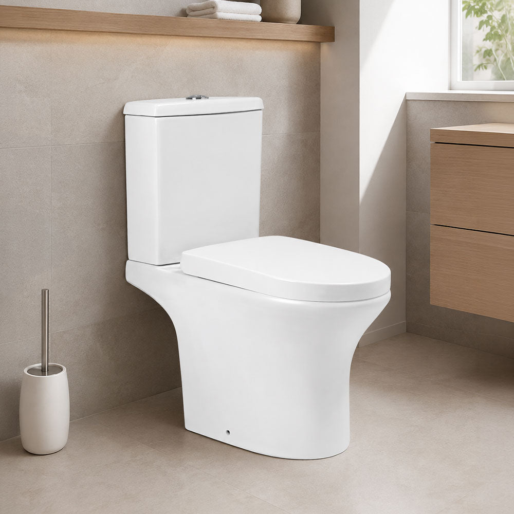 Sanitario Wc Two Piece New Atos - Descarga a Muro 18cm