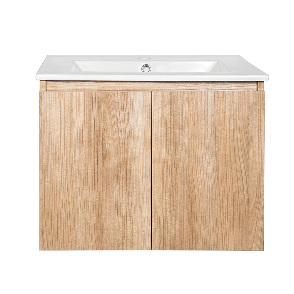 Mueble Vanitorio Ermes Nogal + Cubierta 60x46x50 cm