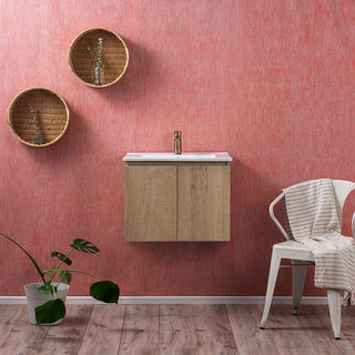 Mueble Vanitorio Ermes Nogal + Cubierta 60x46x50 cm