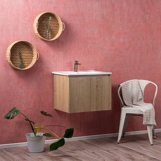 Mueble Vanitorio Ermes Nogal + Cubierta 60x46x50 cm