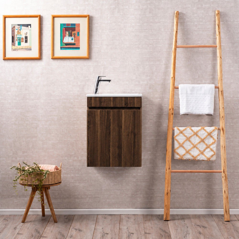 Mueble Vanitorio Petit Roble + Cubierta 60x46x26 cm