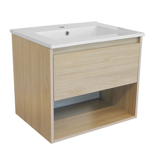 Mueble Vanitorio Zoé Acácia + Cubierta 80x46x50 cm