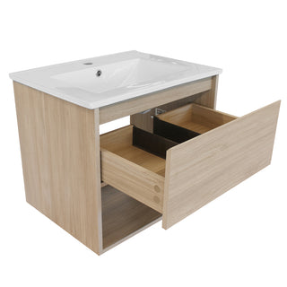 Mueble Vanitorio Zoé Acácia + Cubierta 80x46x50 cm