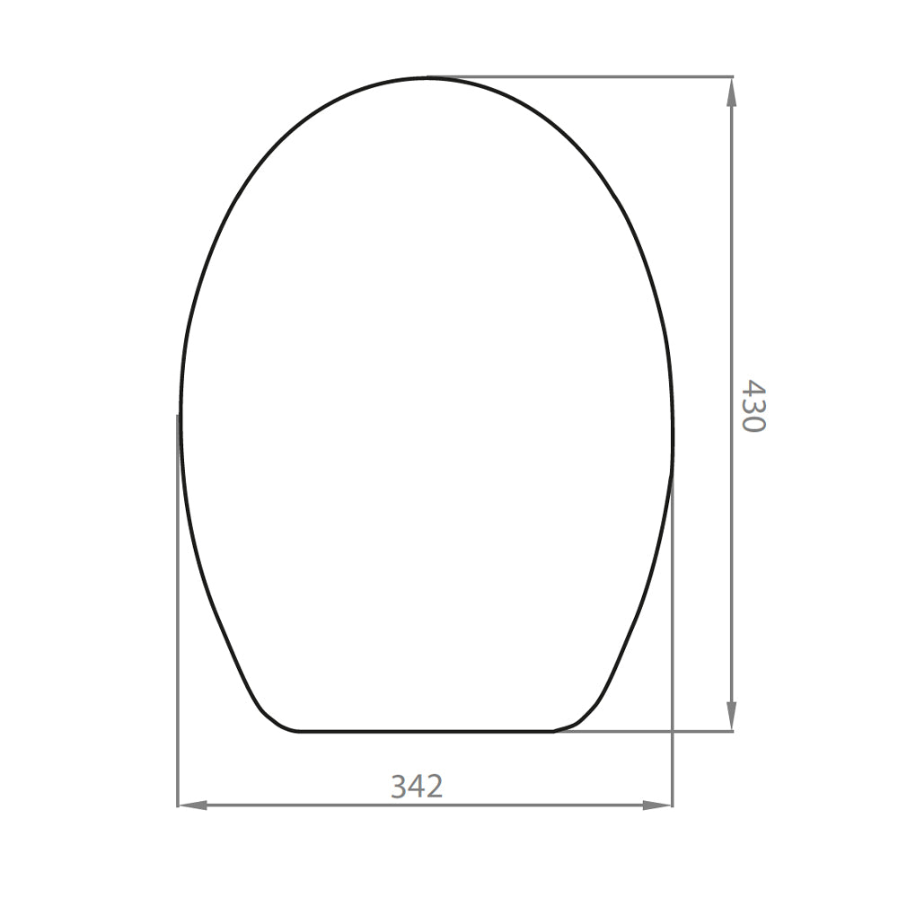 Asiento y Tapa Madera Elongada Soft Close para WC