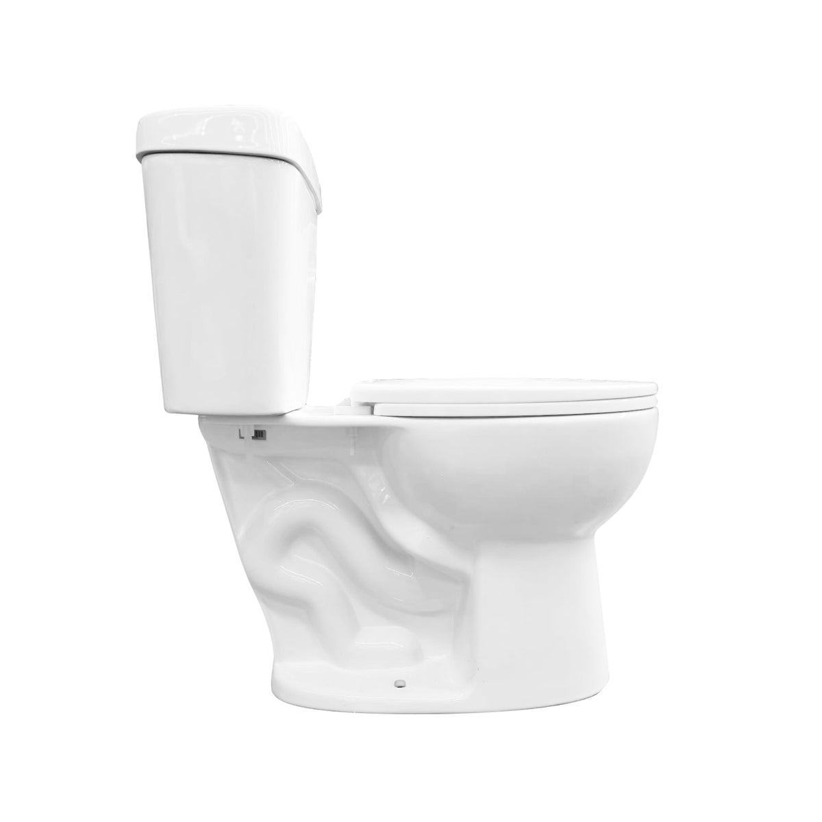 Sanitario Wc Descarga Piso 30 cm Two Piece Theos (Vertical)