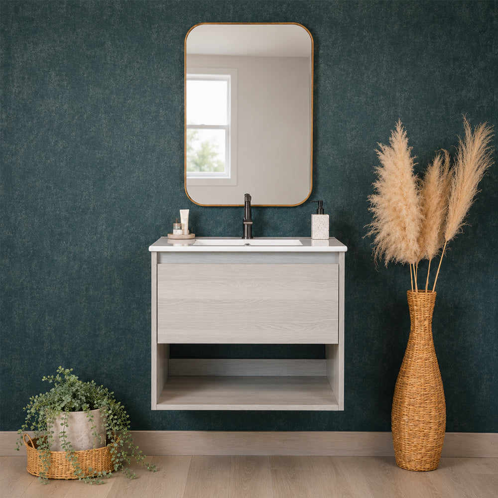 Mueble Vanitorio Zoé Albayalde + Cubierta 60x46x50 cm
