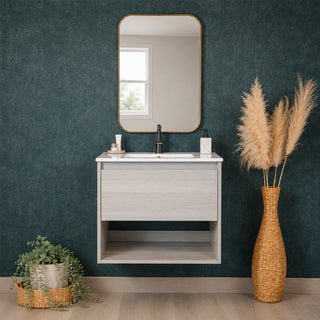 Mueble Vanitorio Zoé Albayalde + Cubierta 90x46x50 cm