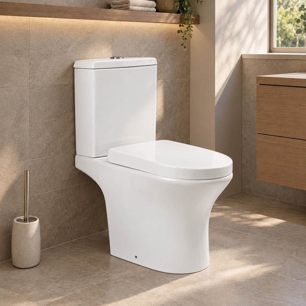 Sanitario Wc Descarga Piso 21 cm Two Piece New Atos 2 (Vertical)