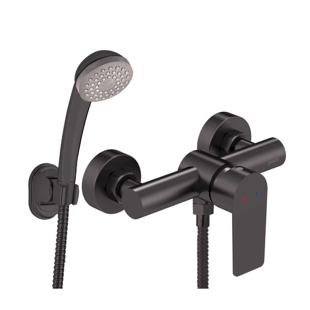 Monomando Ducha Bruna Grafito Austral