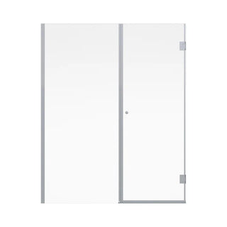 Mampara Abatible 170x185 cm Vidrio 8 mm Perfil Cromado
