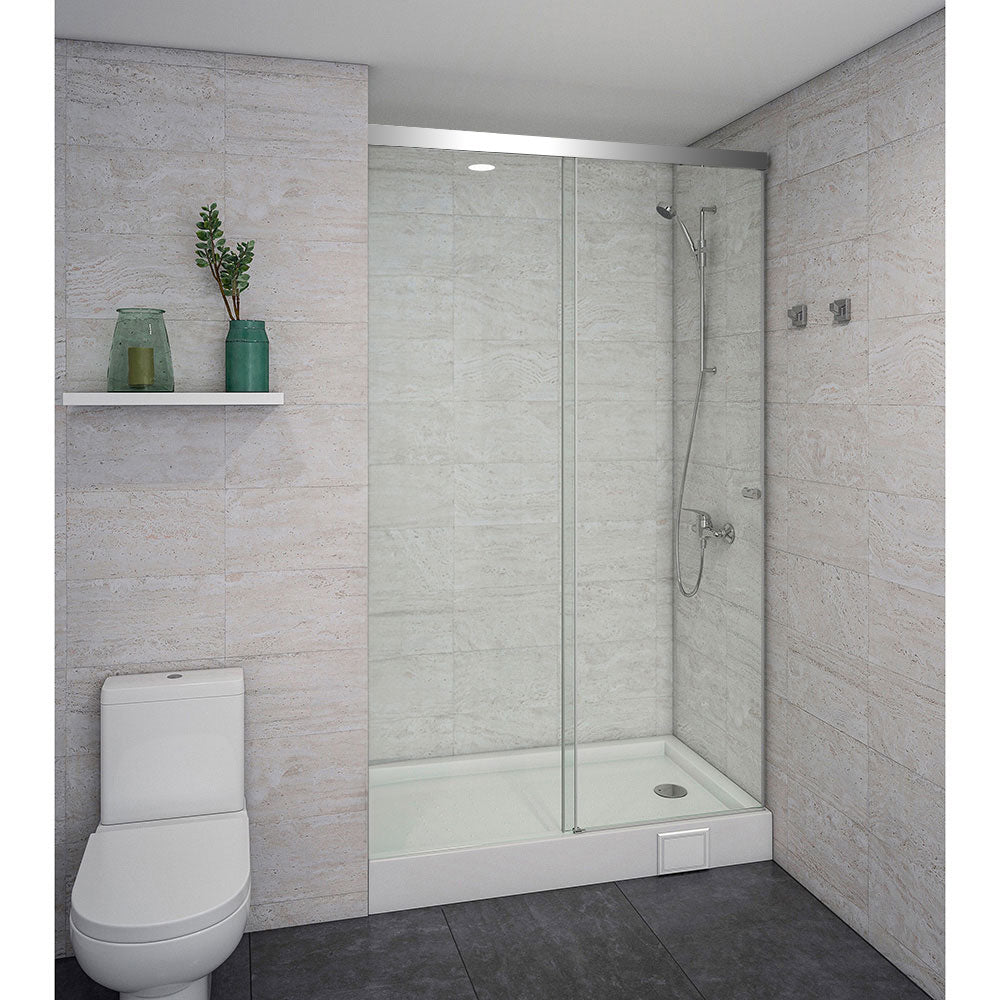 Mampara Corredera Agori 130X185 Ajustable ±1 cm Cromado