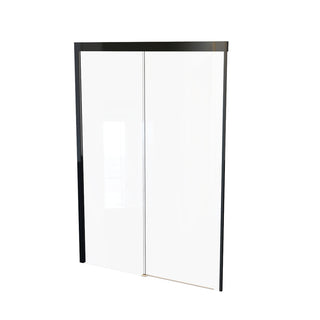 Mampara Corredera Hera 120x185 cm Negro Mate Ajustable ±3 cm