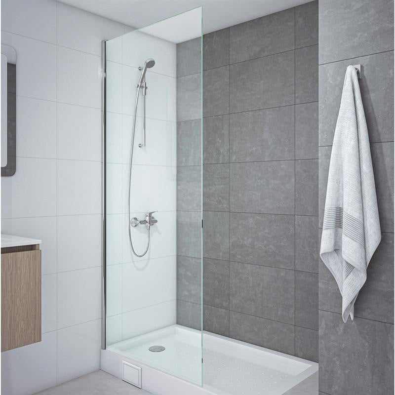 Mampara Fija 70x185 cm Ajustable ±1 cm Cromado