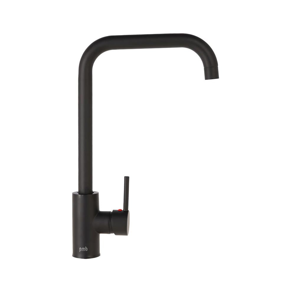 Monomando Lavaplatos Caño Recto Oregon Negro Mate