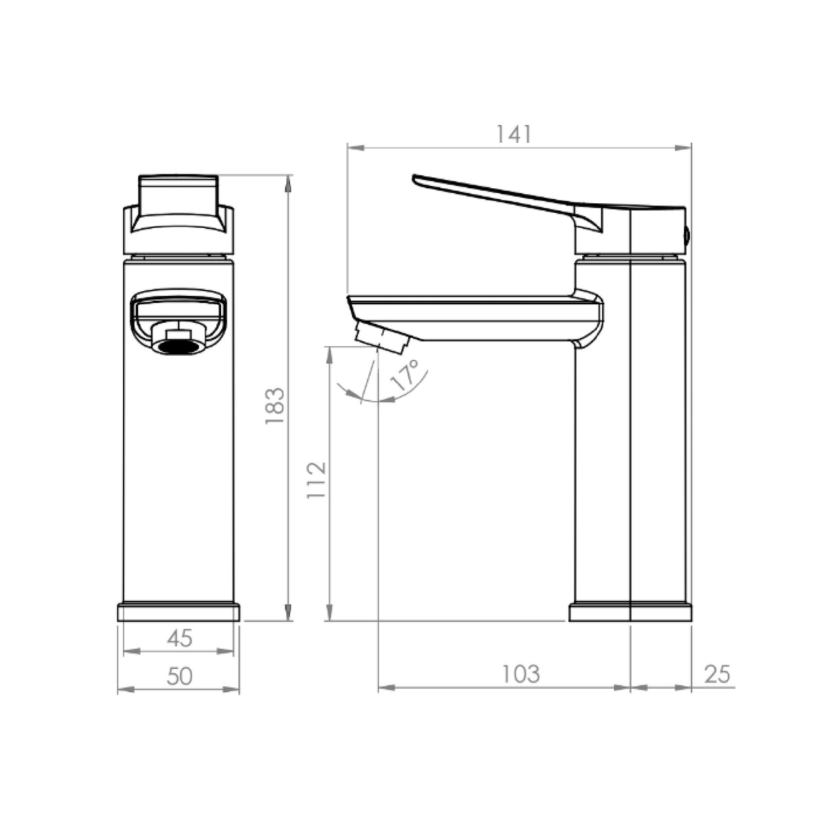 Monomando Lavamanos Liberi Cromo