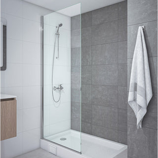 Mampara Fija 100x185 cm Ajustable ±1 cm Cromado